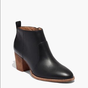 EUC US 7 Madewell Brenner Black Ankle Boot